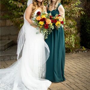 Bridesmaid dress worn once, gorgeous color!